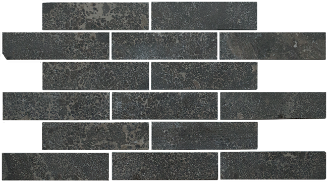 Bottega™, Bleu Fonce Patina 1x4" Broken Joint, Stock - Tile (650x360), Png Download