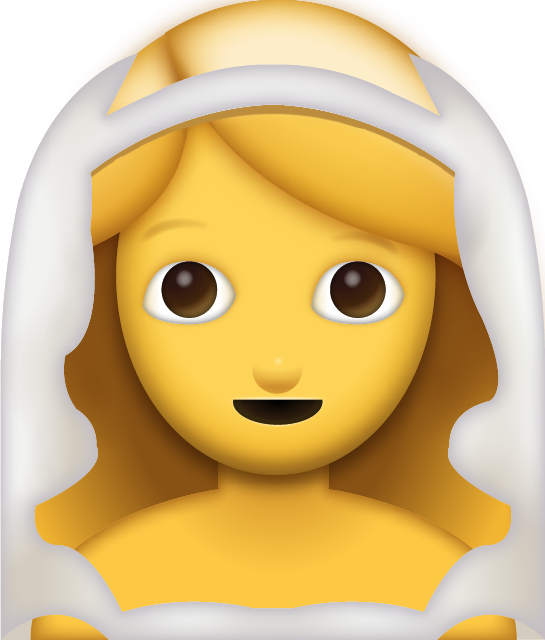 Bride Emoji Png (545x640), Png Download