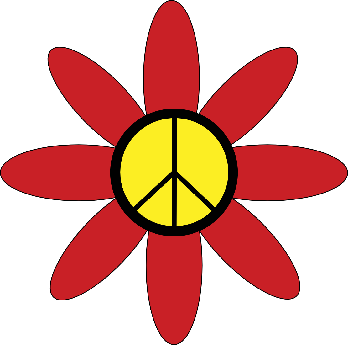 Hippie Flower Power 1960s Clip Art - Defqon 1 Jacket (1111x1100), Png Download