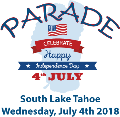South Lake Tahoe Events, 4th Of July Parade - Cafepress Happy Camper Large Serving Tray (432x432), Png Download