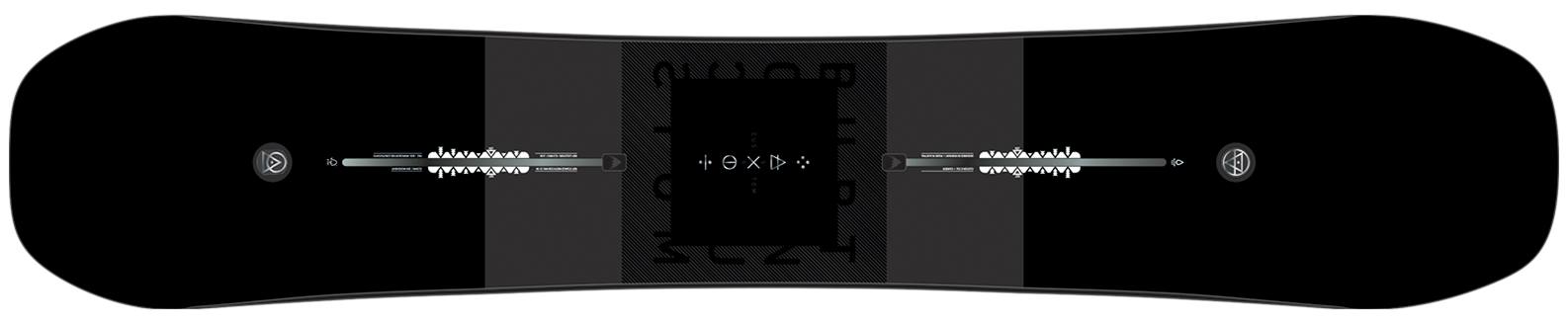 Image Of Top Of Men's Burton Custom X Snowboard Shown - Information (1586x328), Png Download