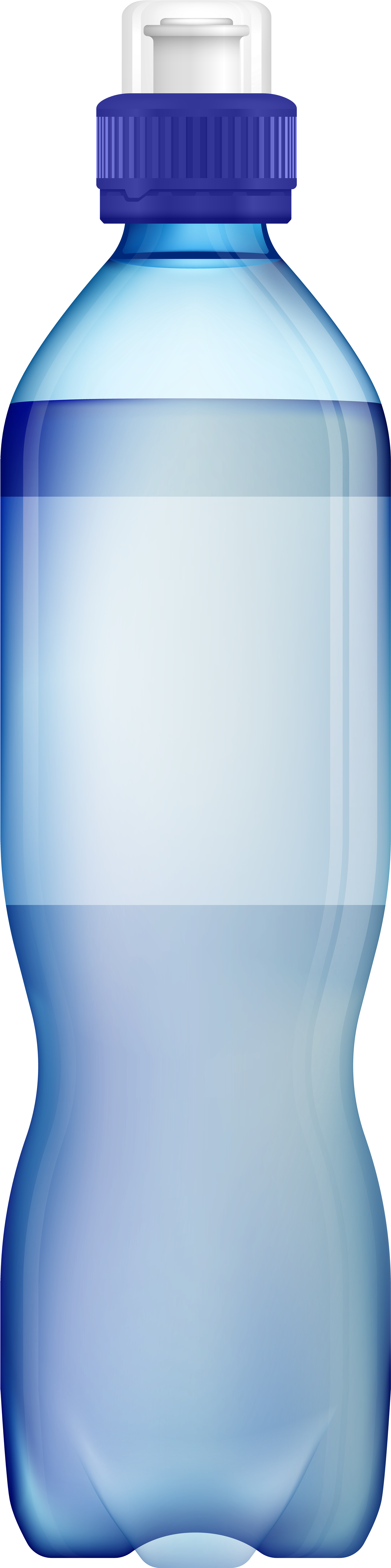 Vector Black And White Library Water Clip Art Mineral - Water Bottle Png Clipart (2200x8000), Png Download