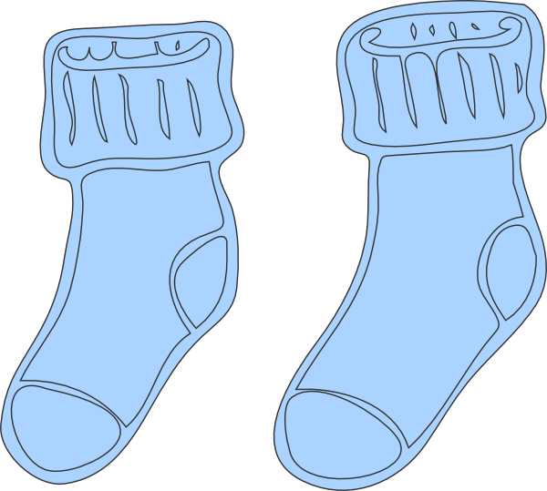 Socks Svg Clip Arts 600 X 539 Px (600x539), Png Download