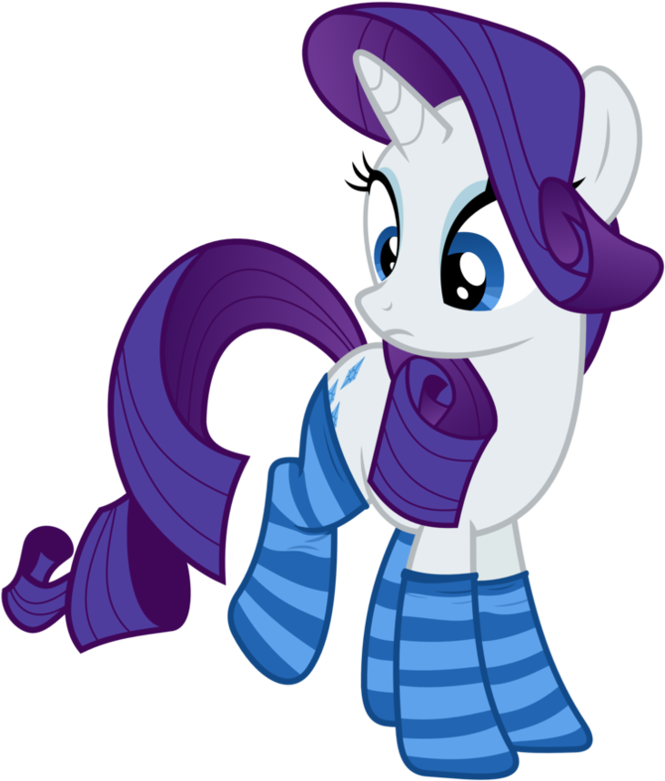 Rarity's Socks - Mlp Wearing Socks (480x480), Png Download