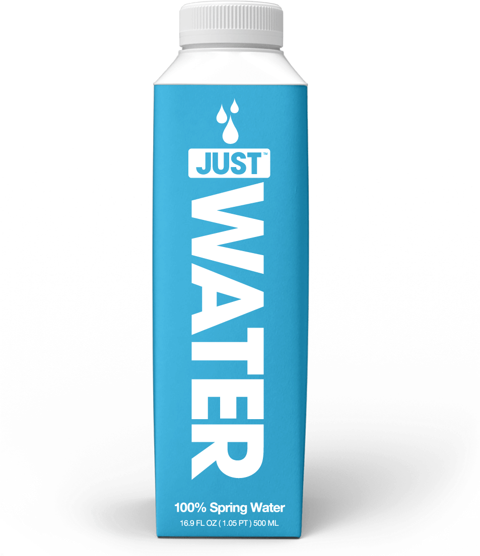Just Water - Just Water - 100 Spring Water - 16.9 Oz. (1000x1125), Png Download