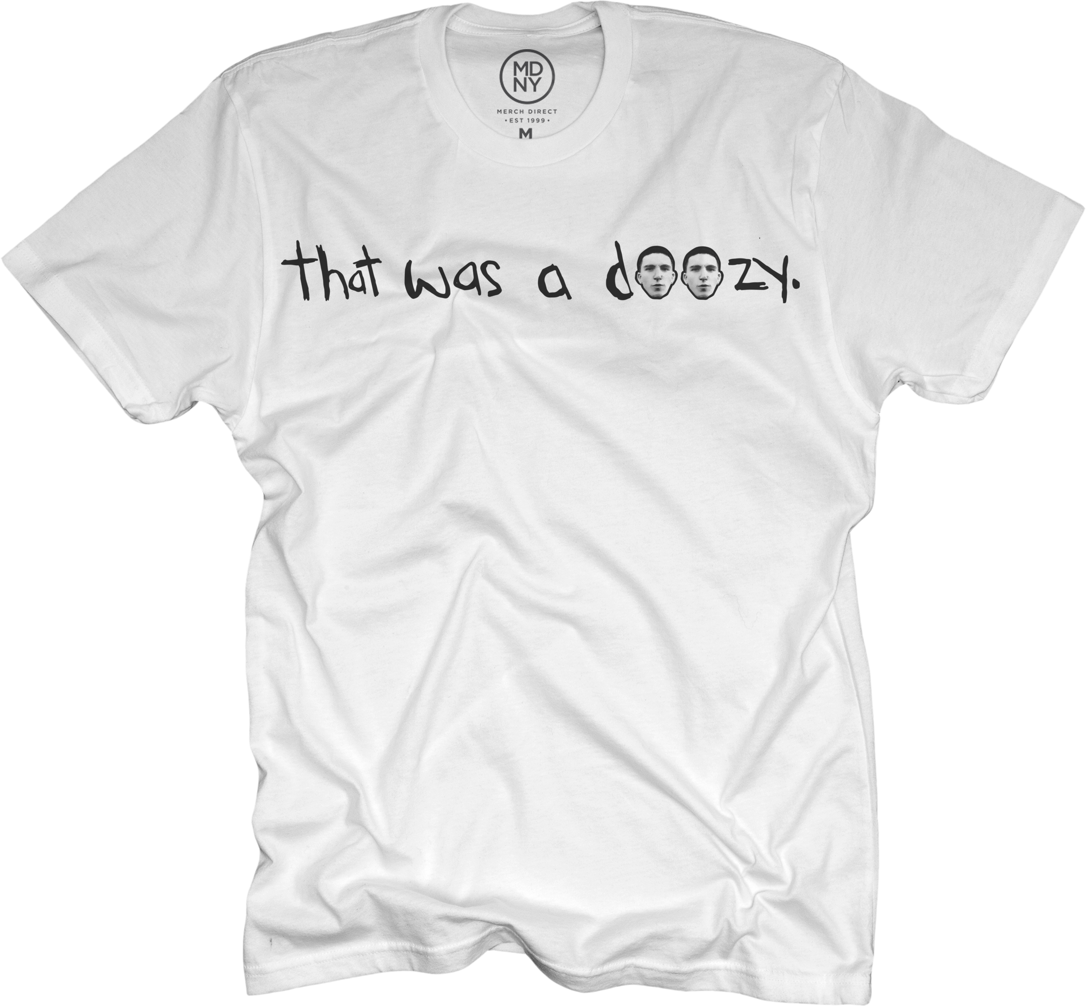 Doozy White T-shirt $24 (2232x2067), Png Download