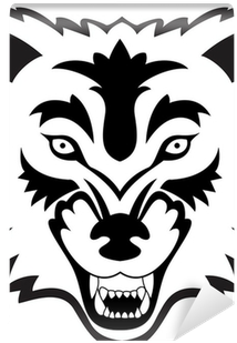 Wolf Face Tattoo (400x400), Png Download