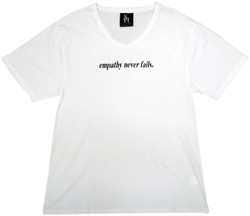 Empathy Never Fails T-shirt - Plain White T-shirt (500x500), Png Download