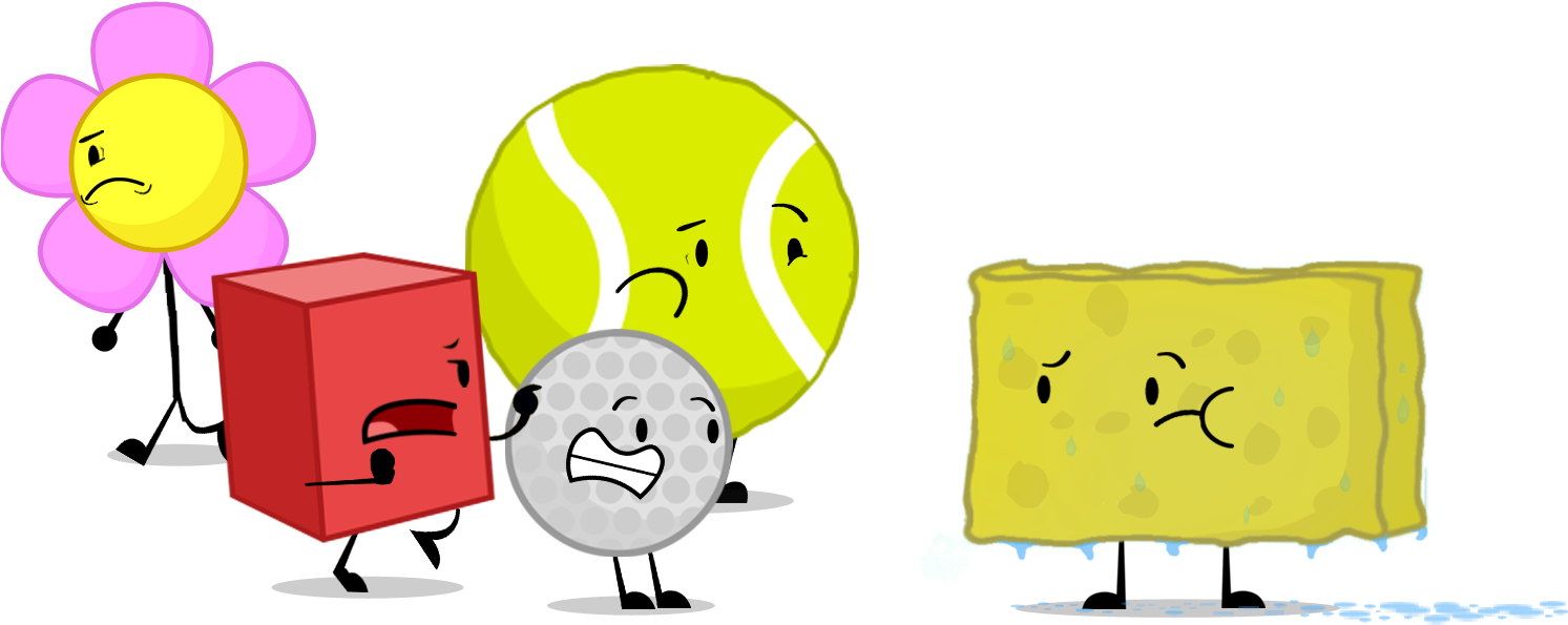 Sponge Out Of Water - Battle For Dream Island (1500x1000), Png Download