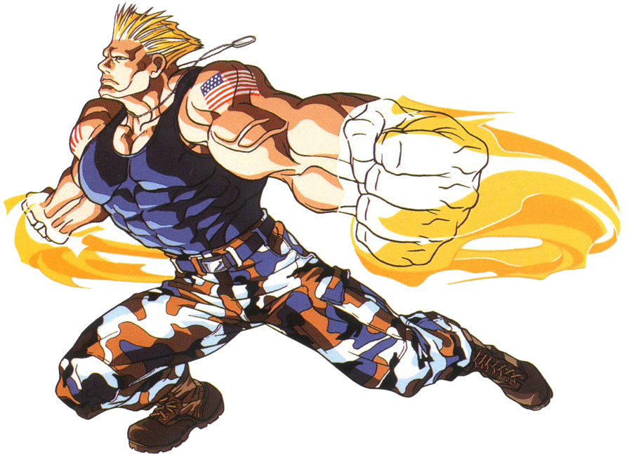 Street Fighter Ii Png Clipart - Street Fighter Turbo Guile (1000x800), Png Download