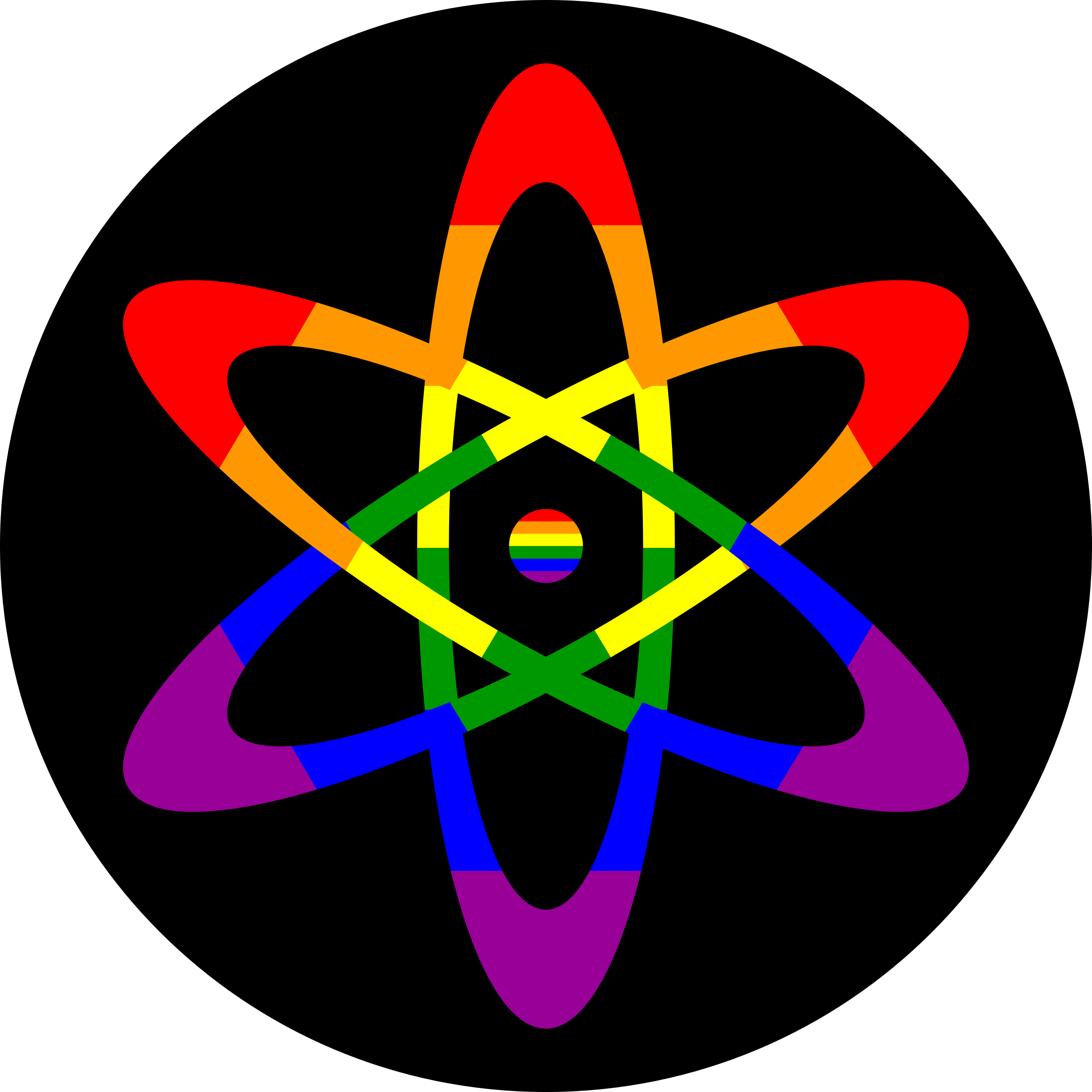 This Free Icons Png Design Of Rainbow Flag Atom Icon (2400x2400), Png Download