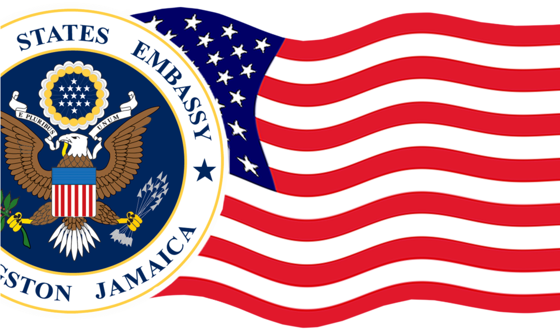 Below - United States Embassy Logo (1140x684), Png Download