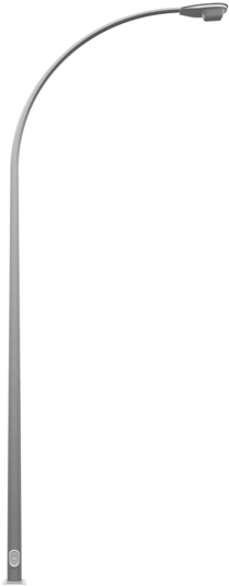 High Quality Infrastructure Lighting - Street Light Pole Png (371x600), Png Download