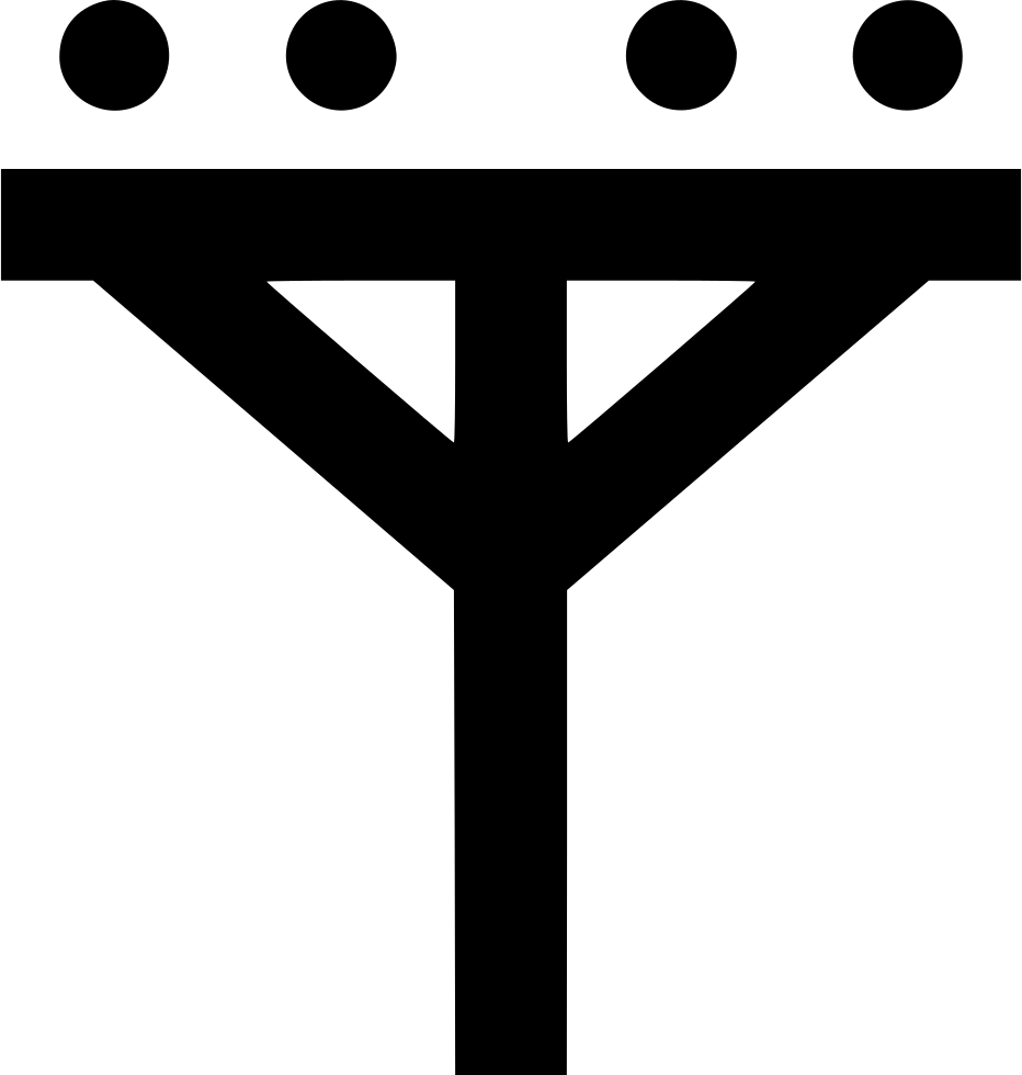 Png File Svg - Electric Pole Symbol (932x980), Png Download