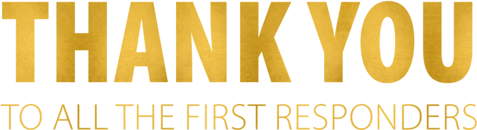 Thanks - Horses And First Responders (1000x287), Png Download