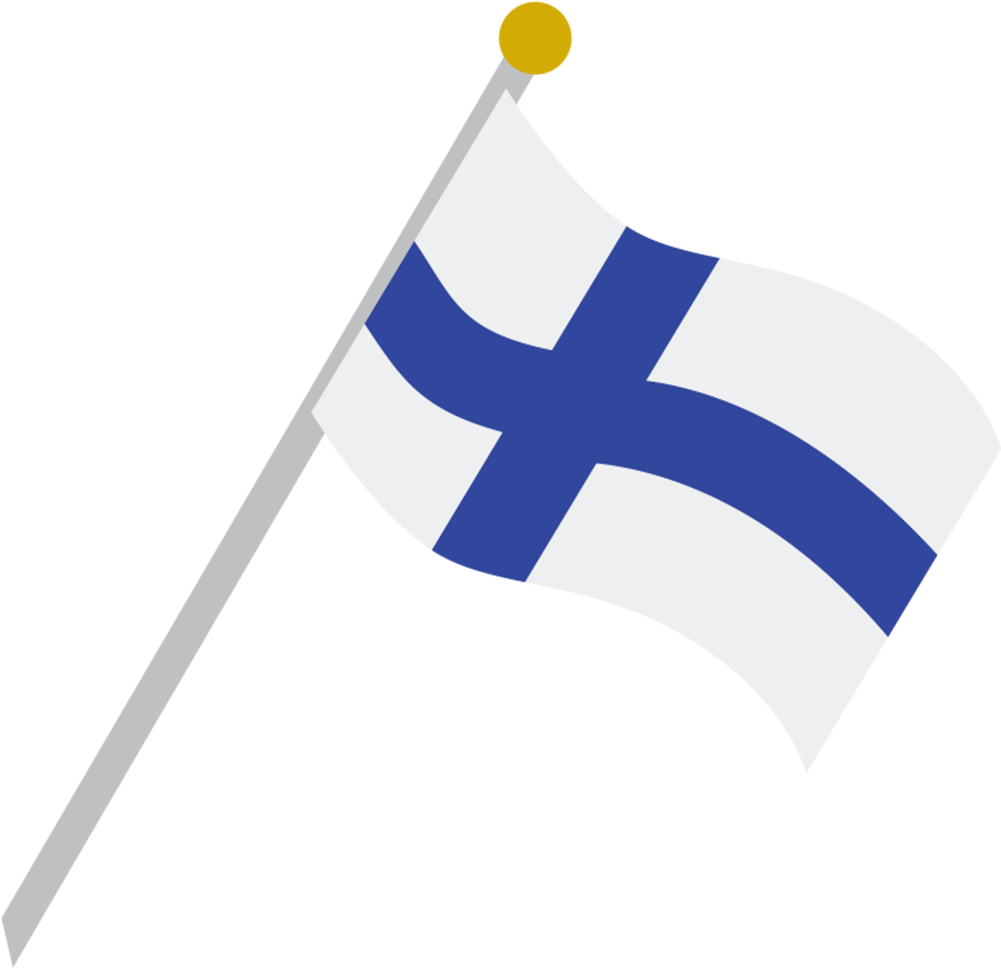 Download Options - Png - Finnish Flag On A Pole (1000x1000), Png Download