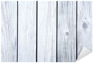 Weathered Fence White Wood Background And Texture Sticker - Plywood (400x400), Png Download