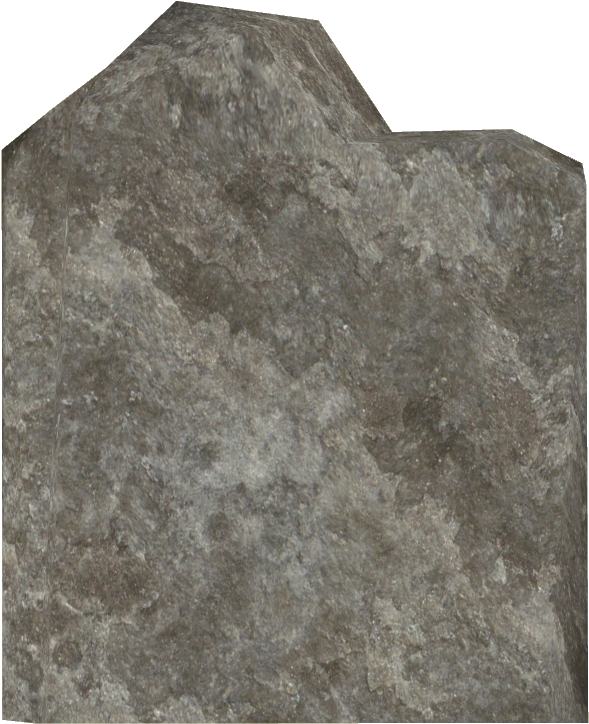 Grey Rock Fence High - Headstone (723x723), Png Download