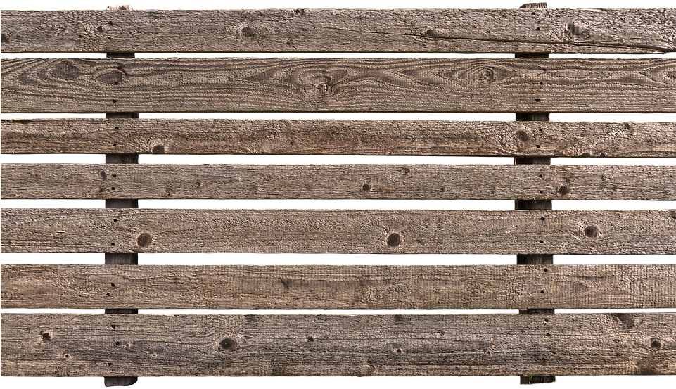 Wooden Pallet, Boards, Fence, Branches, Spruce - Pallet Wall Png (960x568), Png Download