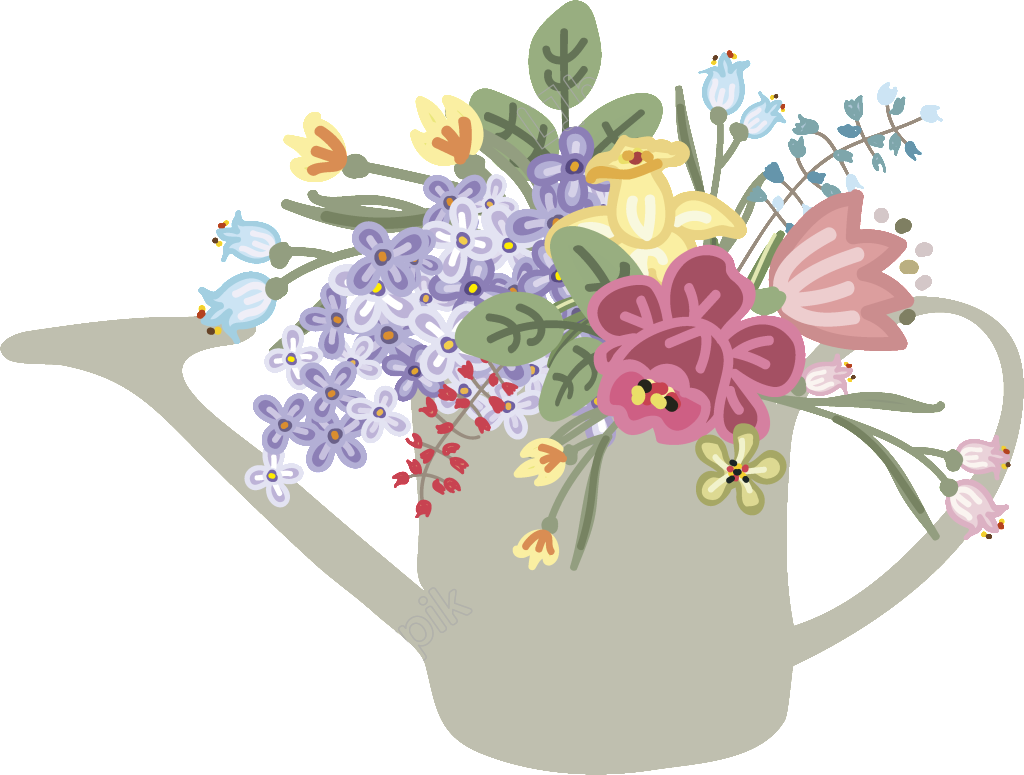 Clip Download Kettle Wedding Purple Decoration Free - Portable Network Graphics (1024x775), Png Download