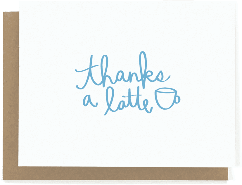 Thanks A Latte Card - Birthday Card Oh Deer (1024x819), Png Download