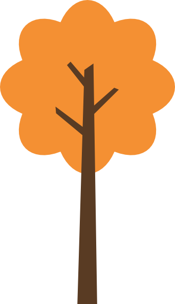 Fall Tree Clipart - Clip Art (342x593), Png Download