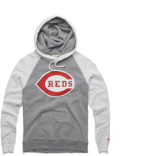 Women's Cincinnati Reds Logo Hoodie Retro Mlb Baseball - Hoodie (600x600), Png Download