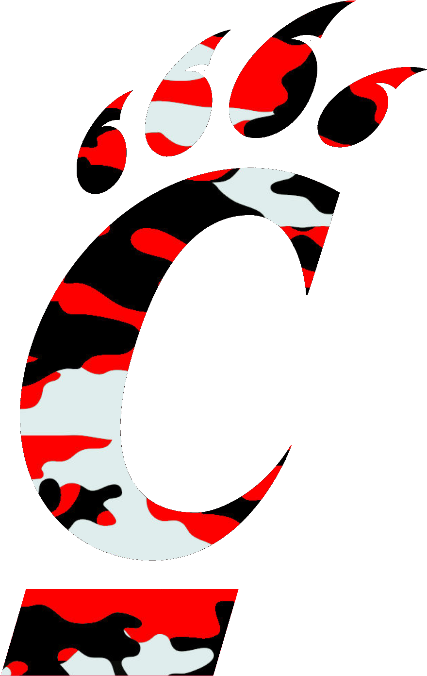 Inspiration Cincinnati Reds Clip Art - Cincinnati Bearcats Logo Transparent (1258x1564), Png Download