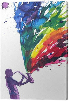 Art Print: Okalinichenko's Saxophone Music, 61x41in. (400x400), Png Download