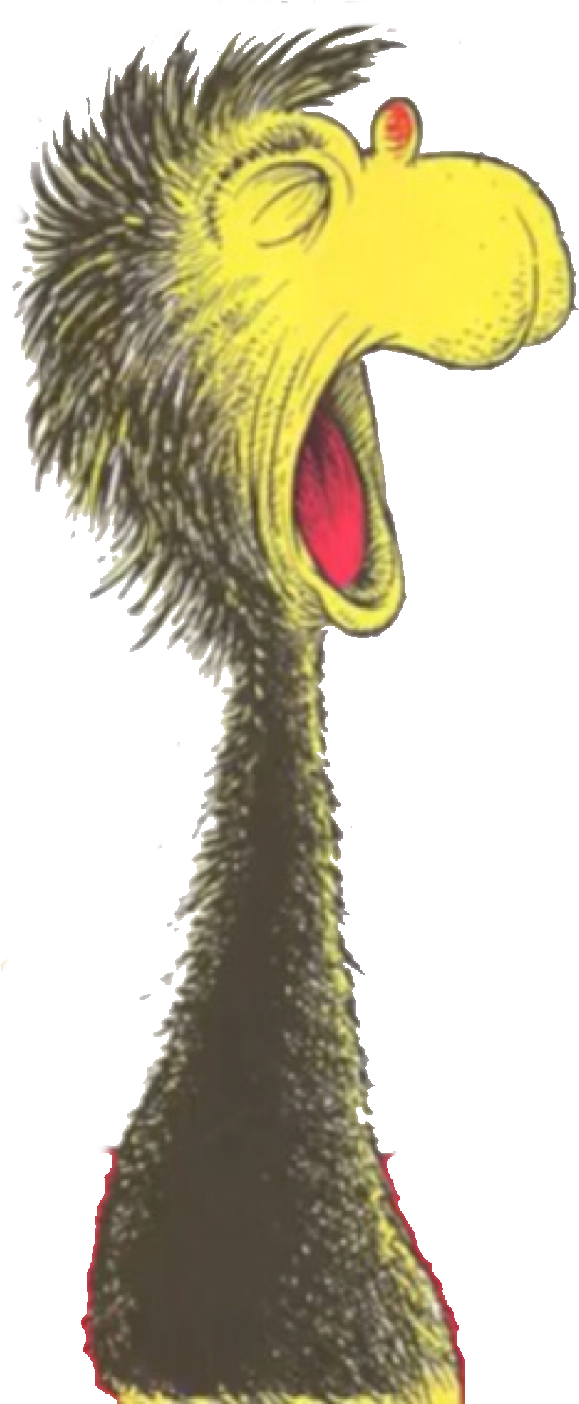 Yelling Creature - Png - Dr Seuss Yell Yell Yell (894x2048), Png Download