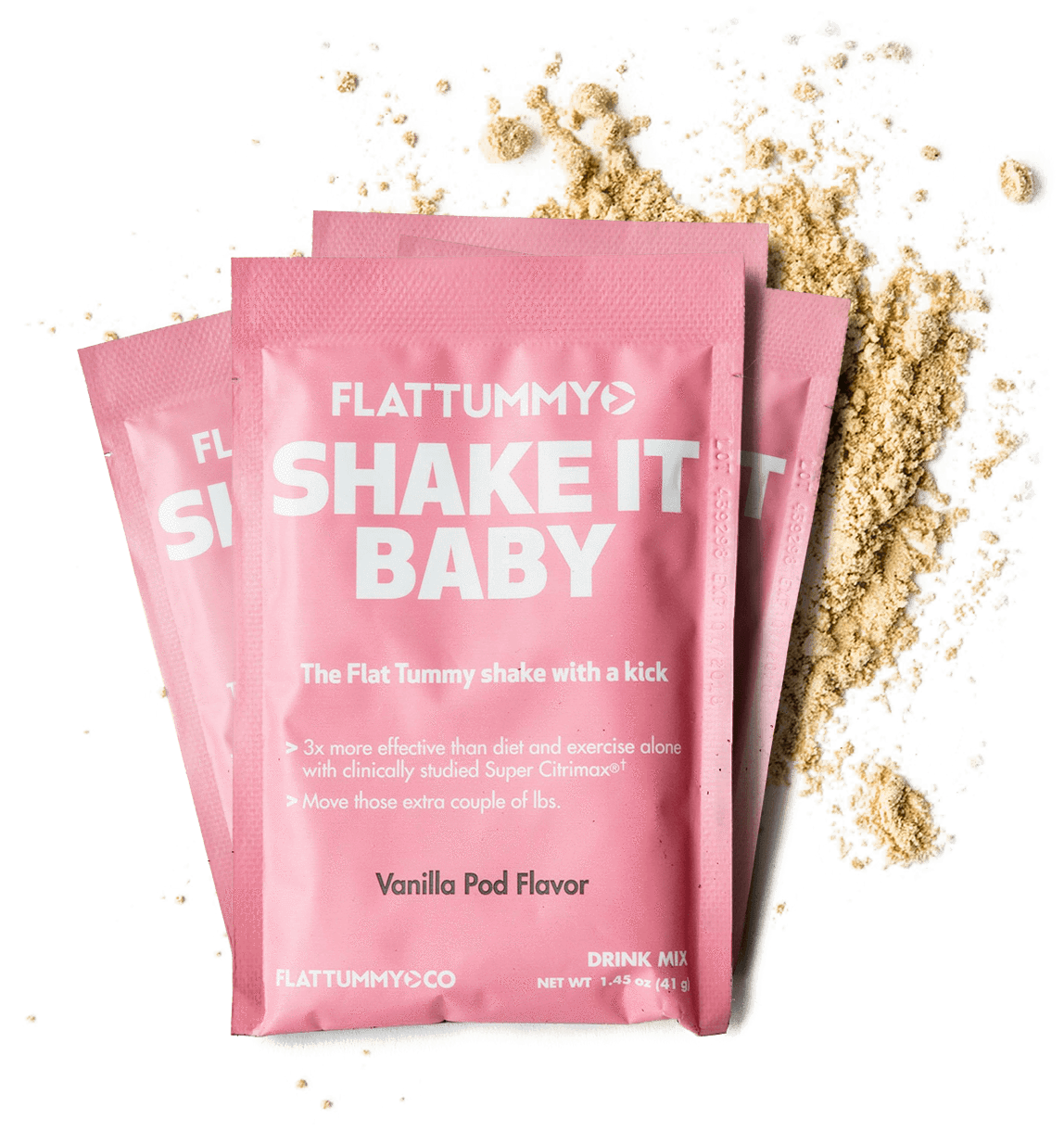 Flat Tummy Shakes - Flat Tummy Co Shake It Baby (1250x1250), Png Download