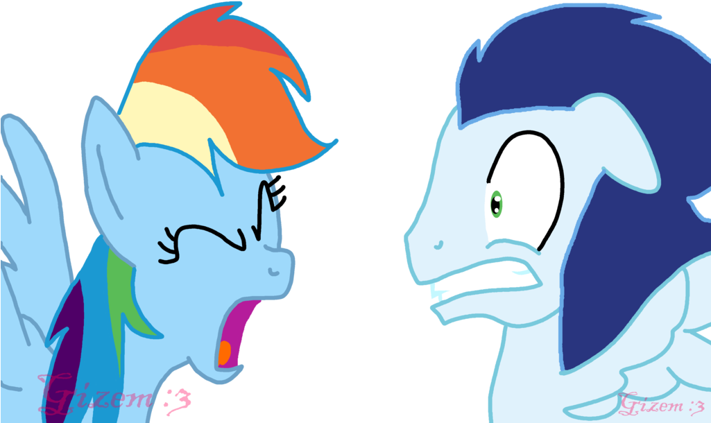 Gizemyorganci, Female, Male, Rainbow Dash, Safe, Shipping, - Cartoon (1024x731), Png Download