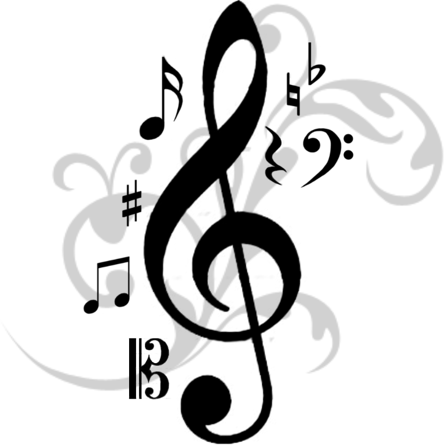 Musician Clipart Live Entertainment - Treble Clef (901x902), Png Download