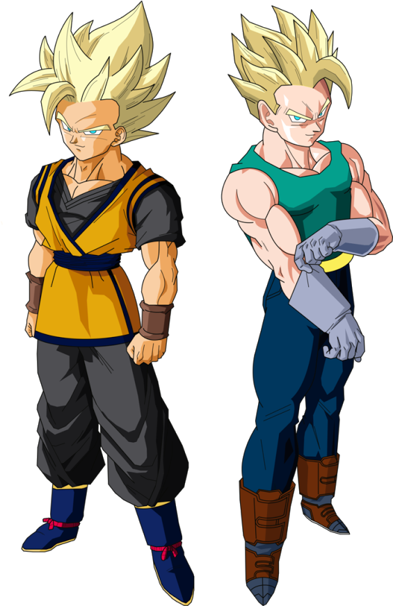Goten Y Trunks - Goten Dragon Ball Z Super (594x879), Png Download