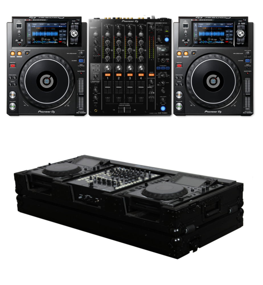 Pioneer Dj Djm 750mk2 Xdj 1000mk2 And Odyssey Fz12cdjwbl - Xdj 1000 Mk2 Pioneer Djm (1000x1194), Png Download