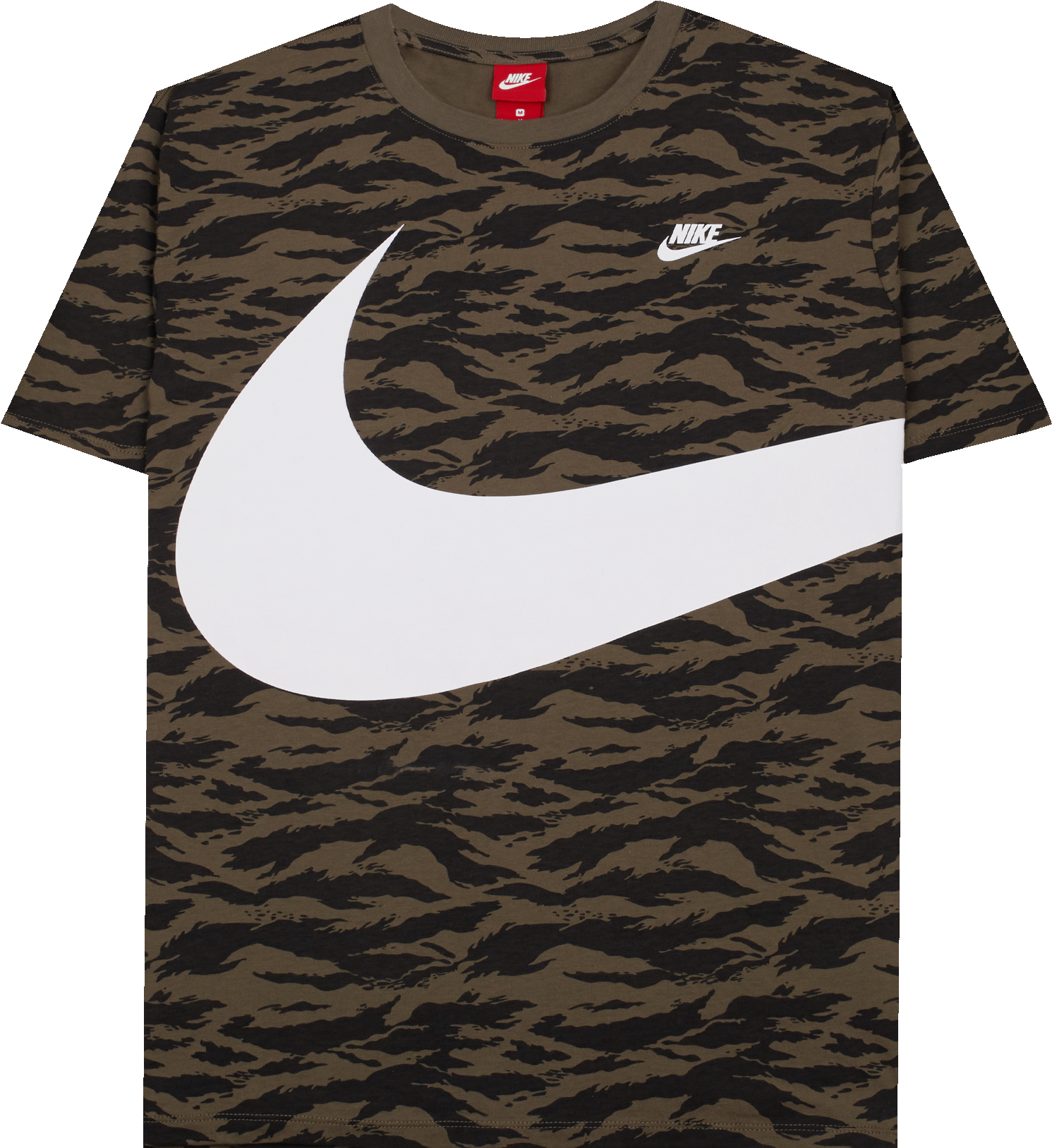 Nsw Swoosh Tee Medium Olive / White - Long-sleeved T-shirt (2000x2000), Png Download