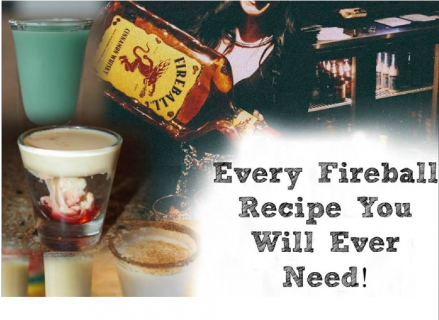 Fireball Whiskey Big Bottle (1200x630), Png Download