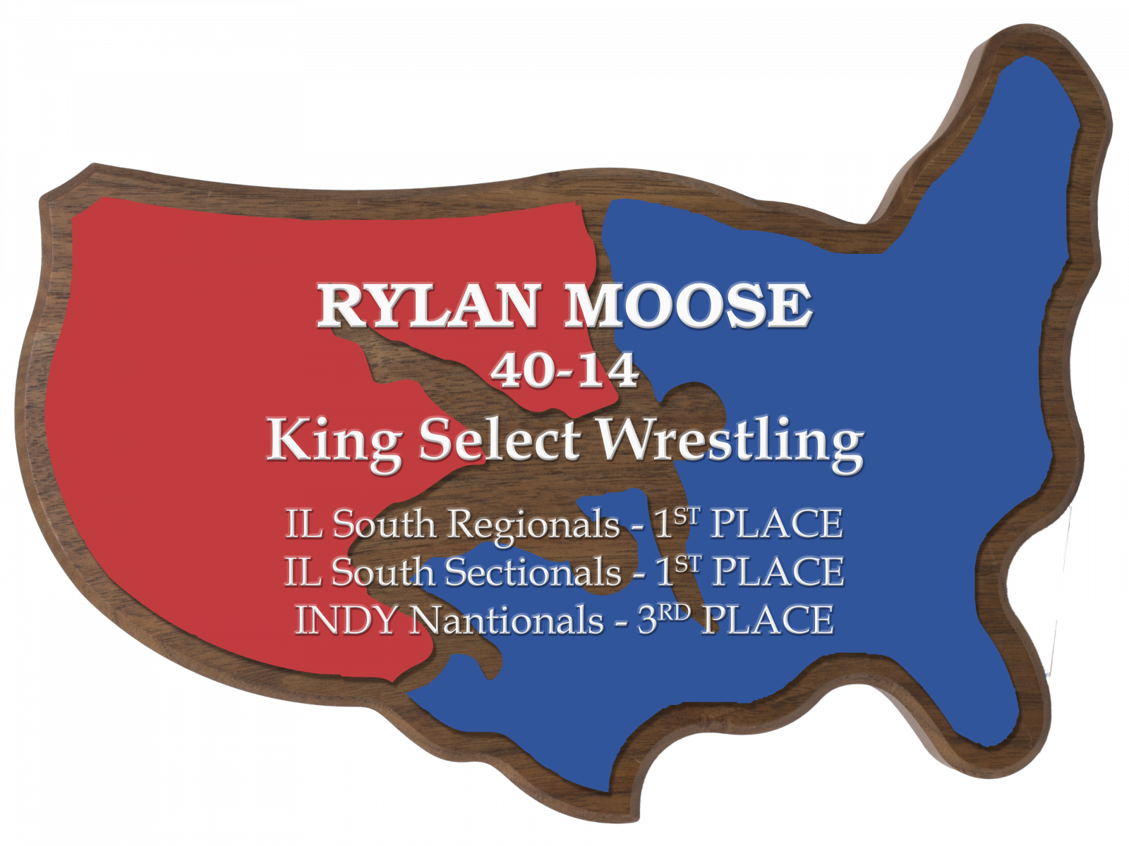 Uv Print Plaque For The King Select Wrestling Event - Wrestling Plaques (1600x1200), Png Download