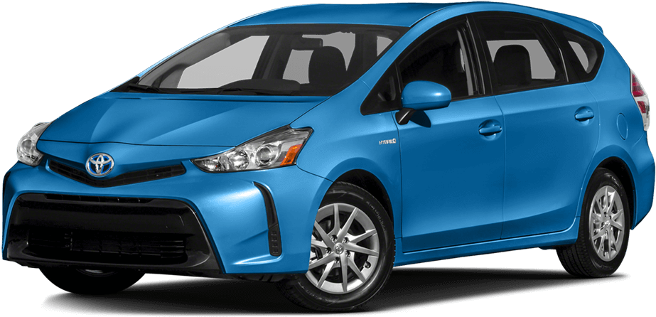 2017 Toyota Prius V Blue - Toyota Highlander Sport 2018 (1000x499), Png Download