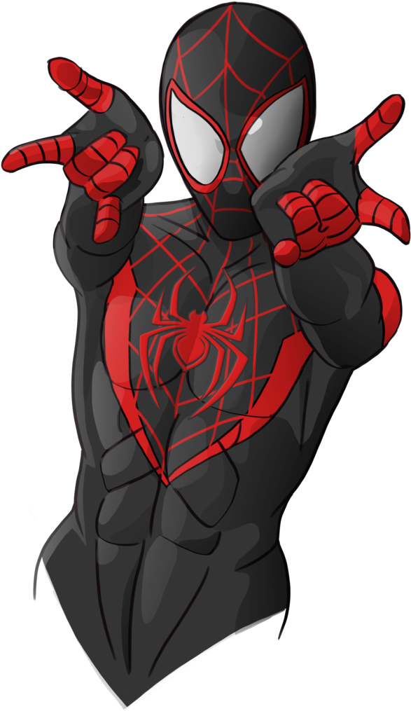 Miles Morales Png - Into The Spider Verse Miles Morales (1024x1075), Png Download