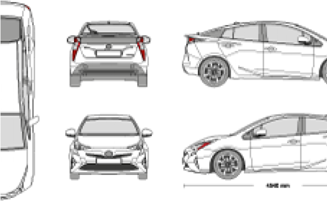 Toyota Clipart Prius - Toyota Prius (640x480), Png Download