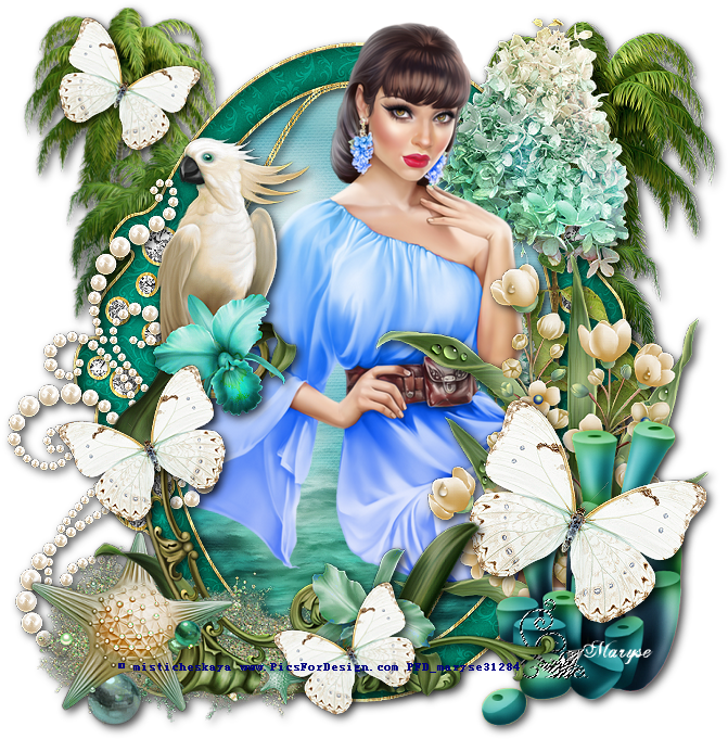 Tuto De Maryse - Floral Design (700x700), Png Download