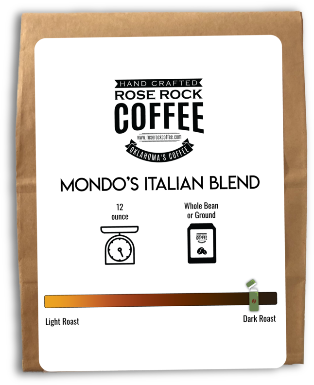 Mondo's Italian Blend 12 Oz - Label (1000x1000), Png Download