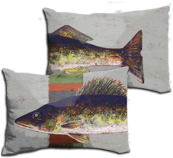 Walleye Fish - Pillow - Cushion (730x730), Png Download