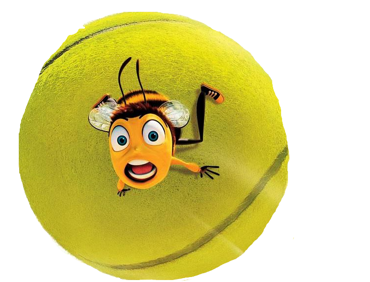 Bee Movie Tennis Ball Gif (749x572), Png Download