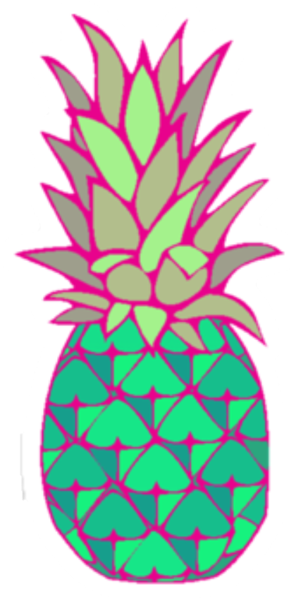 Tumblr Pineapple Png - Stickers Pineapple (1080x1069), Png Download