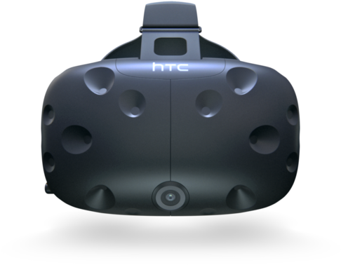 1 / - Vive Headset Front View (800x450), Png Download
