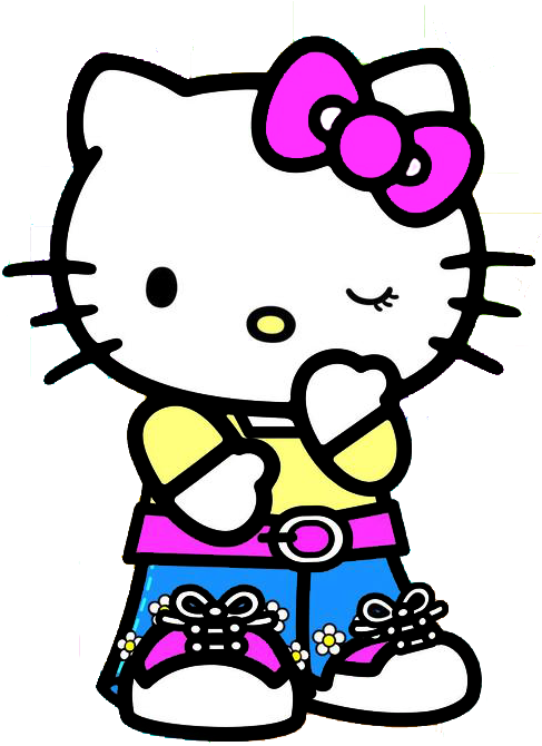 Photo Brighthk - Hello Kitty Gif Png (557x687), Png Download