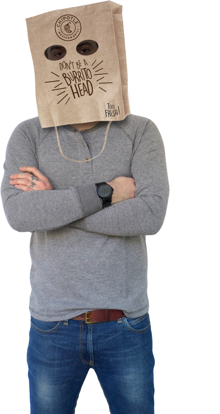Chipotlebagheadguy2018 V2 (1000x1499), Png Download