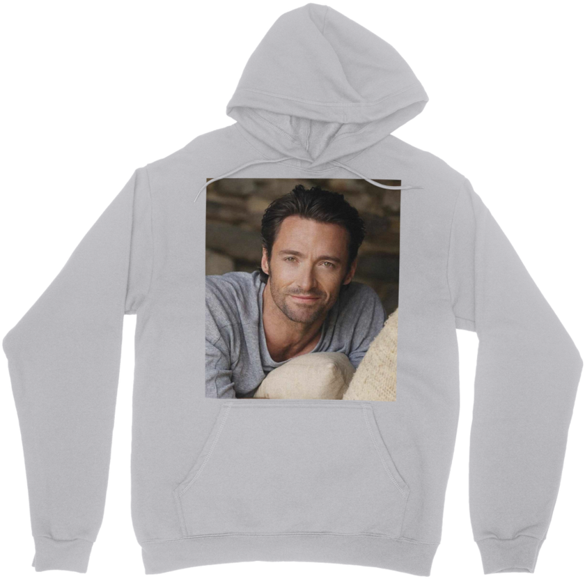 Hugh Jackman Smiling ﻿classic Adult Hoodie - Sweatshirt (900x900), Png Download
